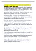 NUR 138 LATEST 2026 STUDY GUIDE EXAM QUESTIONS AND SOLUTIONS RATED A&plus;