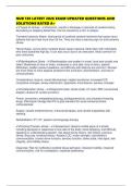 NUR 138 LATEST 2026 EXAM UPDATED QUESTIONS AND SOLUTIONS RATED A&plus;