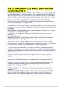 NUR 138 EVALUATION EXAM ACTUAL QUESTIONS AND SOLUTIONS RATED A&period;pdf
