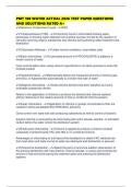 PMT 108 WATER ACTUAL 2026 TEST PAPER QUESTIONS AND SOLUTIONS RATED A&plus;