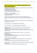 SOCRA CORE EXAM TEST UPDATED QUESTIONS AND SOLUTIONS RATED A&period;pdf