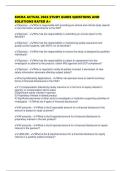 SOCRA ACTUAL 2026 STUDY GUIDE QUESTIONS AND SOLUTIONS RATED A&plus;