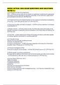 SOCRA ACTUAL 2026 EXAM QUESTIONS AND SOLUTIONS RATED A&period;pdf