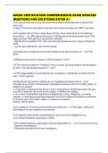 SOCRA CERTIFICATION COMPREHENSIVE EXAM UPDATED QUESTIONS AND SOLUTIONS