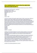 CFIN COMPREHENSIVE EXAM UPDATED QUESTIONS AND SOLUTIONS RATED A&plus;