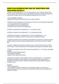 NURS 3366 EXAMINATION 2026 SET QUESTIONS AND SOLUTIONS RATED A&plus;