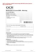 OCR A Level Biology A H420&sol;03 Unified biology JUNE 2025 Combined Question  Paper and Mark Scheme 