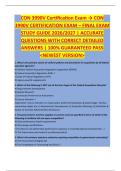 CON 3990V Certification Exam &srarr; CON  3990V CERTIFICATION EXAM &ndash; FINAL EXAM  STUDY GUIDE 2026&sol;2027 &vert; ACCURATE  QUESTIONS WITH CORRECT DETAILED  ANSWERS &vert; 100&percnt; GUARANTEED PASS  <NEWEST VERSION>