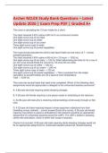 Archer NCLEX Study Bank Questions &ndash; Latest  Update 2026 &vert; Exam Prep PDF &vert; Graded A&plus;