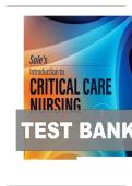 TEST BANK FOR Sole&rsquo;s Introduction to Critical Care Nursing&comma; 9th Edition by Mary Beth Flynn Makic&comma; Lauren T Morata ISBN&colon;978-0443110368 COMPLETE GUIDE WITH RATIONALES 100&percnt; VERIFIED A&plus; GRADE ASSURED&excl;&excl;&excl;&excl;&excl;NEW LATEST UPDATE&excl;&excl;&excl;&excl;&excl;&excl;