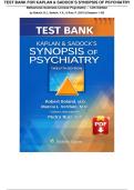 Test Bank For Kaplan & Sadock&rsquo;s Synopsis of Psychiatry Behavioral Sciences Clinical Psychiatry 12th Edition by Sadock&comma; B&period;J&period;&comma; Sadock&comma; V&period;A&period;&comma; & Ruiz&comma; P&period; ISBN-10 1975145569 &lpar;2021&rpar;