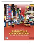 TEST BANK FOR Essentials of Sociology&colon; A Down to Earth Approach 14th Edition by James M&period; Henslin ISBN&colon; 978-0137873739 COMPLETE GUIDE ALL CHAPTERS COVERED 100&percnt; VERIFIED A&plus; GRADE ASSURED&excl;&excl;&excl;&excl;&excl;NEW LATEST UPDATE&excl;&excl;&excl;&excl;