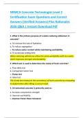 NRMCA Concrete Technologist Level 2  Certification Exam Questions and Correct  Answers &lpar;Verified Answers&rpar; Plus Rationales  2026 Q&A &vert; Instant Download Pdf 