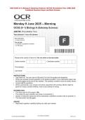 OCR GCSE &lpar;9&ndash;1&rpar; Biology A &lpar;Gateway Science&rpar; J247&sol;02 &lpar;Foundation Tier&rpar; JUNE 2025  Combined Question Paper and Mark Scheme 