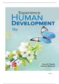 TEST BANK FOR Experience Human Development 15th Edition by Diane E&period; Papalia&comma; Gabriela Martorell ISBN&colon; 9781266120909 COMPLETE GUIDE ALL CHAPTERS COVERED 100&percnt; VERIFIED A&plus; GRADE ASSURED&excl;&excl;&excl;&excl;&excl;NEW LATEST UPDATE&excl;&excl;&excl;&excl;