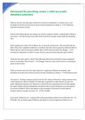 Advanced Accounting&comma; exam 1 with accurate detailed solutions