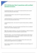 PSY 520 Review Test 2 questions with verified detailed answers