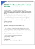 PSY 520 Final Exam with verified detailed solutions