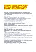MMC 3702 EXAM 2 QUESTIONS & DETAILED CORRECT ANSWERS PASSED ALREADY GRADED A&plus;