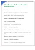 Adobe Premiere Pro Exam with verified detailed answers