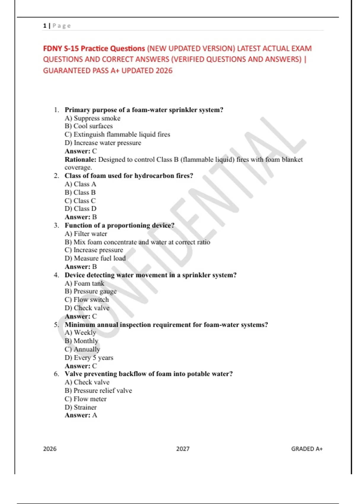 FDNY S-15 Exam Practice 2026 – Updated Study Guide, Practice Questions ...