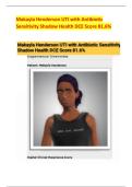 Makayla Henderson UTI with Antibiotic  Sensitivity Shadow Health DCE Score 81&period;6&percnt;