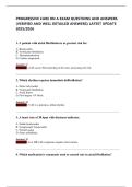 PROGRESSIVE CARE RN A EXAM QUESTIONS AND ANSWERS  &lpar;VERIFIED AND WELL DETAILED ANSWERS&rpar; LATEST UPDATE  2025&sol;2026 