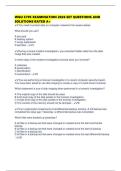 WGU C795 EXAMINATION 2026 SET QUESTIONS AND SOLUTIONS RATED A&plus;