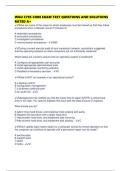 WGU C795 CORE EXAM TEST QUESTIONS AND SOLUTIONS RATED A&plus;