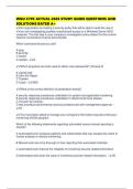 WGU C795 ACTUAL 2026 STUDY GUIDE QUESTIONS AND SOLUTIONS RATED A&plus;