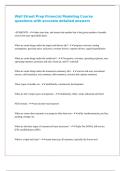 Wall Street Prep Financial Modeling Course questions with accurate detailed answers