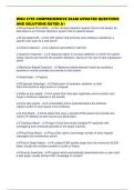 WGU C795 COMPREHENSIVE EXAM UPDATED QUESTIONS AND SOLUTIONS RATED A&plus;