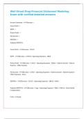 Wall Street Prep Financial Statement Modeling Exam with verified detailed answers