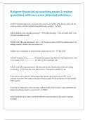 Rutgers financial accounting exam 2 review questions with accurate detailed solutions