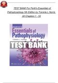 Full Test Bank for Porth's Essentials of Pathophysiology&comma; 5th Edition by Tommie L&period; Norris &vert; Verified Q&A &vert; Detailed Rationales &vert; Nursing & Graduate Level &vert; Updated 2026 Version