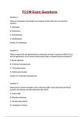 FCCM Exam Questions and correct Answers &lpar;100&percnt; VERIFIED&rpar;&vert; 2026&sol;2027