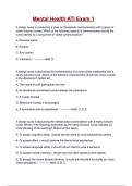 Mental Health ATI Exam 1 Questions and correct Answers &lpar;100&percnt; VERIFIED&rpar;&vert; 2026&sol;2027