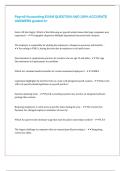 Payroll Accounting EXAM QUESTION AND 100- ACCURATE ANSWERS graded A&plus;