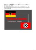 AQA Paper 2O&colon; Democracy and Nazism&colon; Germany&comma; 1918&ndash;1945
