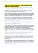 NURS 4331 EVALUATION EXAM UPDATED QUESTIONS AND SOLUTIONS RATED A&plus;