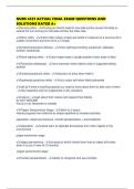 NURS 4331 ACTUAL FINAL EXAM QUESTIONS AND SOLUTIONS RATED A&plus;