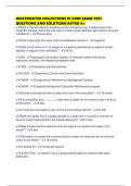 WASTEWATER COLLECTIONS III CORE EXAM TEST QUESTIONS AND SOLUTIONS RATED A&plus;
