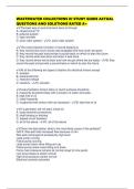 WASTEWATER COLLECTIONS III STUDY GUIDE ACTUAL QUESTIONS AND SOLUTIONS RATED A&plus;