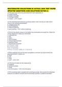 WASTEWATER COLLECTIONS III ACTUAL 2026 TEST PAPER UPDATED QUESTIONS AND SOLUTIONS RATED A&plus;