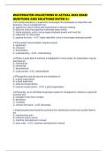 WASTEWATER COLLECTIONS III ACTUAL 2026 EXAM QUESTIONS AND SOLUTIONS RATED A&plus;