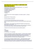 WASTEWATER COLLECTIONS III QUESTIONS AND SOLUTIONS RATED A&plus;