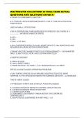 WASTEWATER COLLECTIONS III FINAL EXAM ACTUAL QUESTIONS AND SOLUTIONS RATED A&plus;