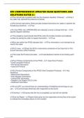 EFD COMPREHENSIVE UPDATED EXAM QUESTIONS AND SOLUTIONS RATED A&plus;