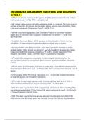 EFD UPDATED EXAM SCRIPT QUESTIONS AND SOLUTIONS RATED A&plus;