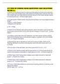 CLT END OF COURSE EXAM QUESTIONS AND SOLUTIONS RATED A&plus;